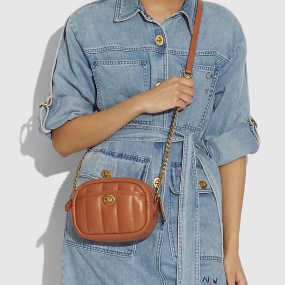 Coach canyon quilted camera bag